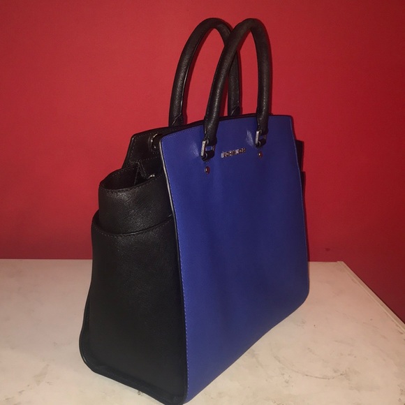 💙SOLD🖤Michael Kors Selma Cobalt Satchel - Picture 3 of 8